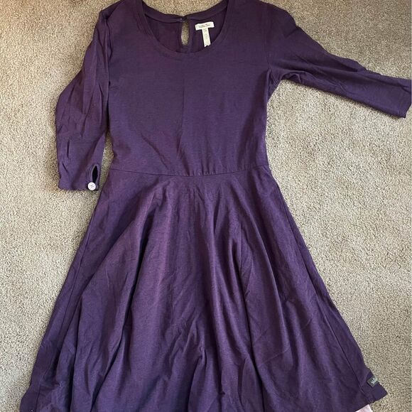 Womens Matilda Jane Lavender Queen of Hearts 3/4 Sleeve Fit & Flare Dress Size S - Picture 1 of 10